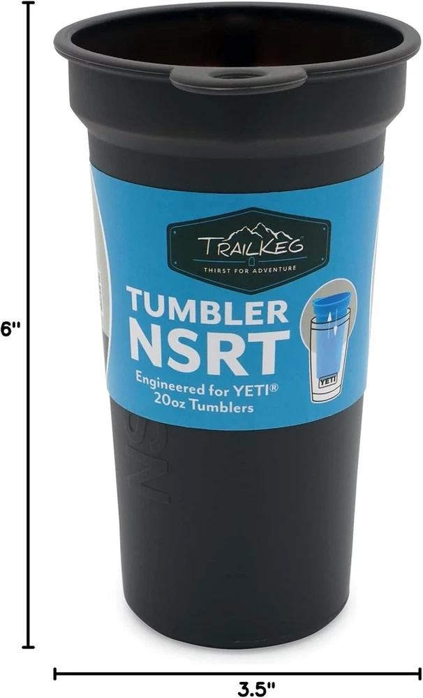 Tumbler NSRT, Food Grade Silicone Tumbler Cup Insert Fits Yeti Rambler 20Oz, for