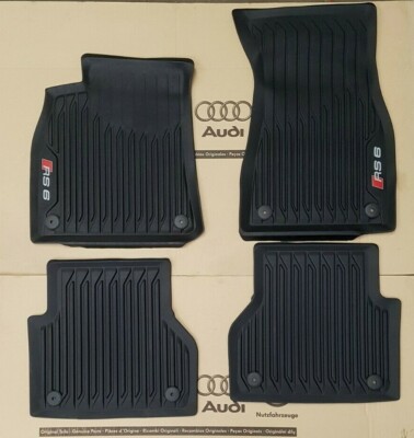 Original Audi RS6 floor mats A6 C8 4K rubber mats rubber floor mats rubber mats