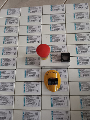 1x SIEMENS 3SB3203-1HA20, Not-Halt-Pilzdrucktaster Not-Aus Not-Stop Schalter OVP