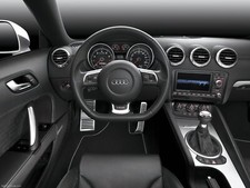 Cars audi tt rs coupe 2010 Desk Mat Stitched