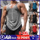 Men's Gym Vest Singlet Bodybuilding Muscle Tank Top Sleeveless Fitness T-shirt