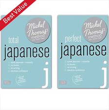 Michel Thomas Total Japanese & Perfect Japanese Complete Set *BOTH COURSES*