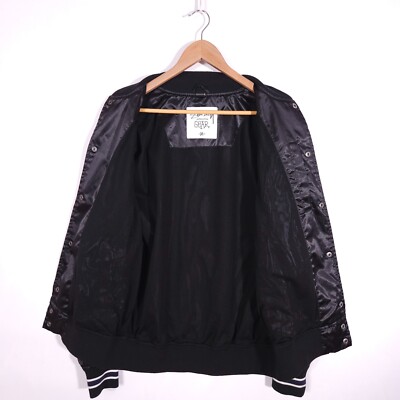 Vintage Stussy Authentic Gear Bomber Varsity Jacket Mens size M | eBay