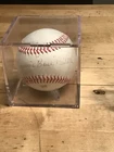 Autographed Baseball Dennis "Bose" Biddle Negro League Chicago American Giants
