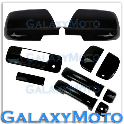 07-13 TOYOTA TUNDRA DOUBLE CAB Gloss Black Mirror+4 Door Handle+Tailgate Cover