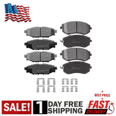 Front & Rear Ceramic Brake Pads fit for Subaru Forester Impreza Legacy Outback
