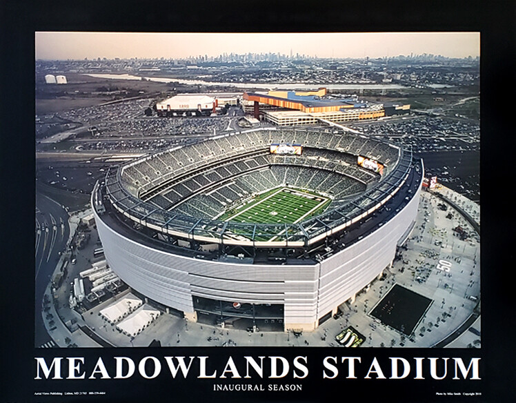 New York Jets METLIFE STADIUM NFL Football Aerial View 22x28
