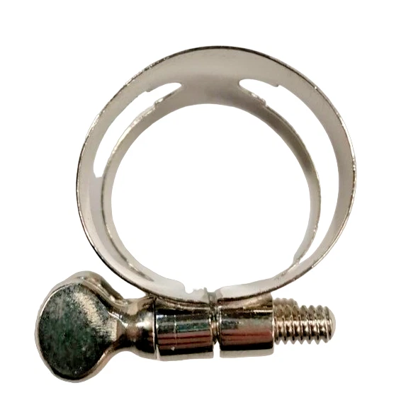 Legatura in Metallo per Clarinetto Sib Clarinet BB a Doppia Vite Fascetta - Immagine 2 di 4