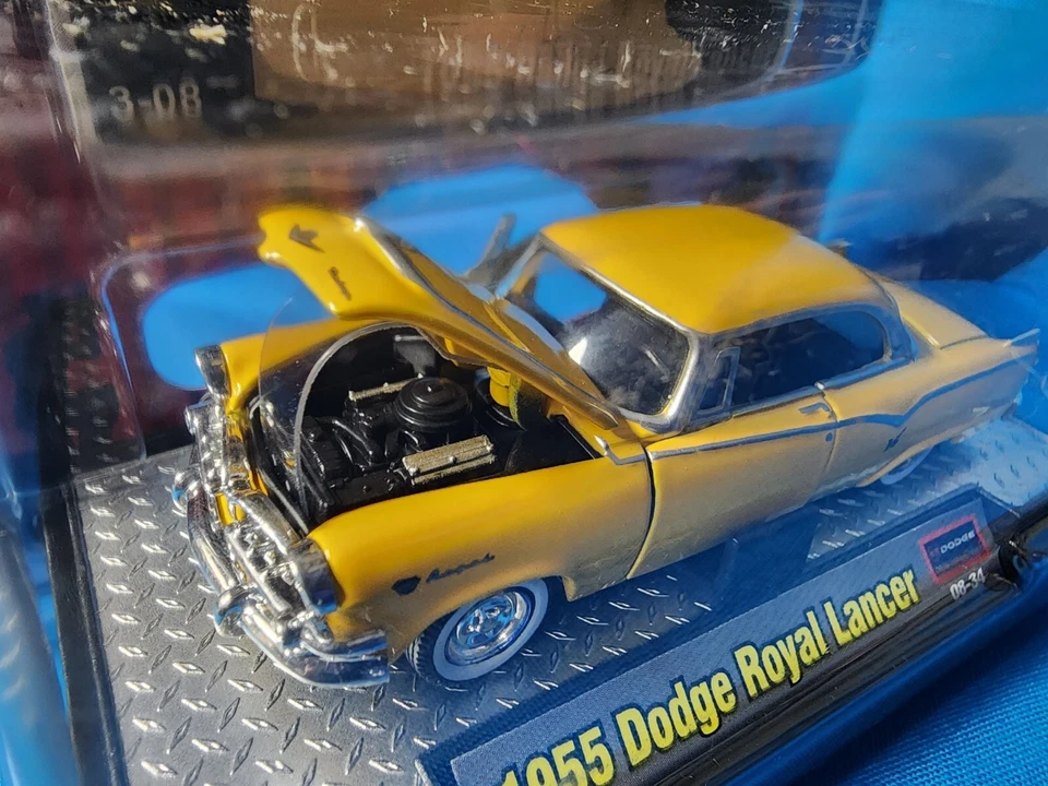 Dodge Royal Lancer 1955 fundido a presión 1:64 Auto-Thentics 2008 M2 Machines 08-34 nuevo de stock Foto 4 de 4