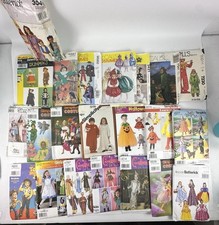 Lot of 22 Kids Costume Sewing Patterns Simplicity McCalls Butterick Halloween