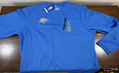 Oklahoma City Thunder Authentic NBA Apparel Warm Up Jersey Pullover Size (2XL)