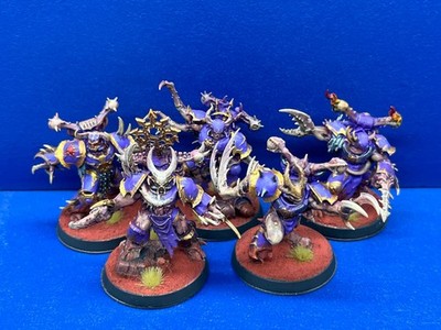 5 Possessed / Besessene der Emperors Children / Chaos Marines BEMALT 1