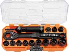 Klein Tools 65400 KNECT 15-Piece Pass Through Socket Set w/ MODbox