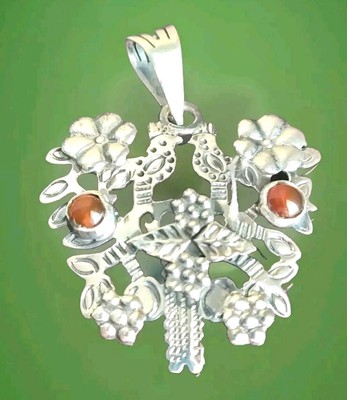 Ericks Sterling Silber Lebensbaum Anhänger Taxco.925