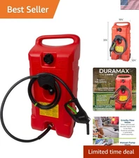 2024 Duramax Flo 'N Go 53L Gas Caddy: Heavy-Duty Tank with Easy-Use Pump System