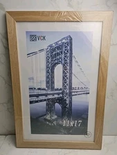 VCK 11"x17" Light Brown Wooden Frame NEW