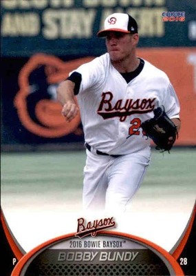 2016 Bowie Baysox Choice #5 Bobby Bundy Sperry Oklahoma OK Baseball Card
