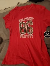 Realtree Women's Short Sleeve Pink & Camo Realtree T-Shirt Size XL 16 - 18