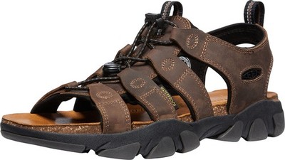 Men's Daytona 2 Open Toe Comfortable Casual Outdoor Sandals, Bison/Black, 11.5