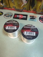 Rebelfin Monofilament Fish Line Bundle. 900 Yds Each 4 Lb Test. 2 Spools Bundle