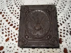 CIVIL WAR GUTTA PERCHA/ THERMOPLASTIC PATRIOTIC 1/9TH PLATE TINTYPE PHOTO CASE