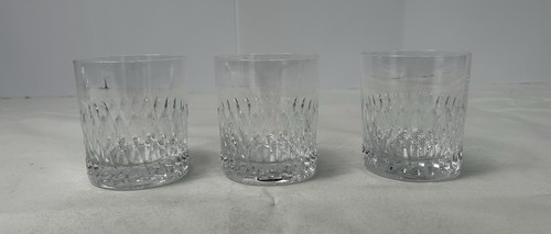 Set Of 3 Schott-Zwiesel Tudor Old Fashioned Crystal W/facet Cuts Burbon