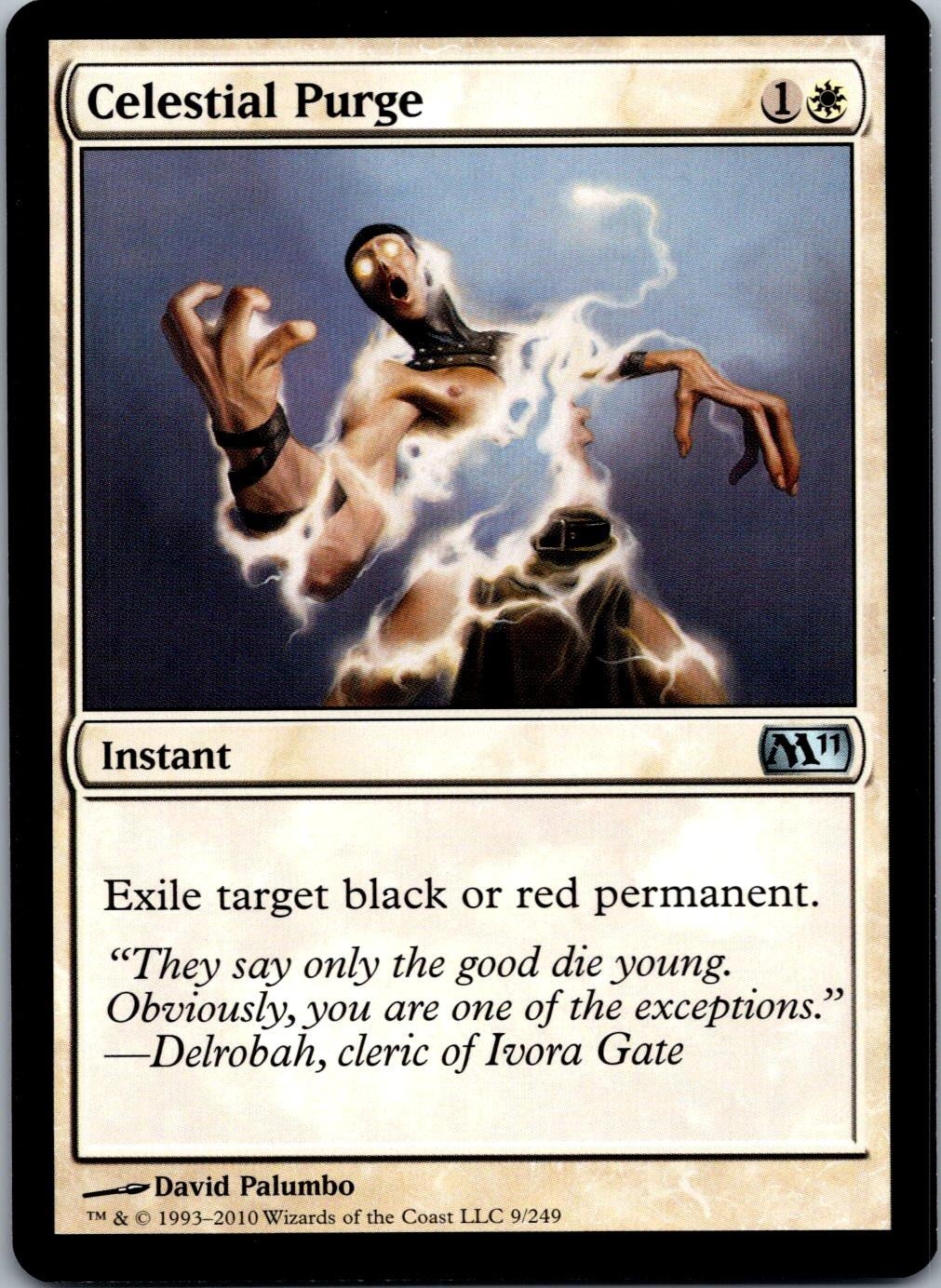 Celestial Purge 9 Uncommon Magic 2011 (M11) Magic: The Gathering Lightly Played