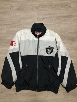 NFL Raiders Nutmeg by Campri  Full Zip Softshell Jacket Size Large Vintage