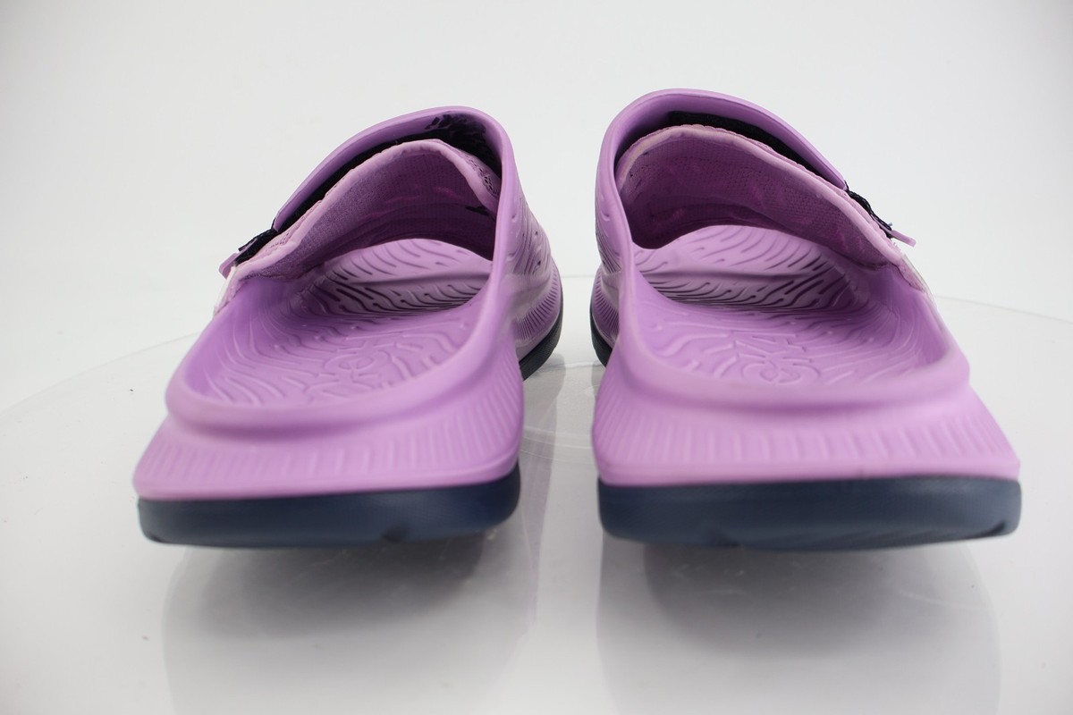 Hoka One One Violet Bloom Ora Luxe Recovery Slide Sandals  display picture 1