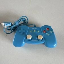 Nyko Technologies Wing Wired Ergonomic Blue Plastic Controller for Nintendo Wii