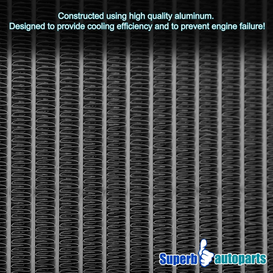 Fits 1999-2004 Ford F250 F350 Diesel V8 MT 3-Row Aluminum Cooling Radiator - Image 3 of 4