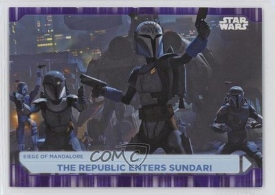 2021 Topps Star Wars Battle Plans Purple 25/25 Ahsoka Tano #34 ux6