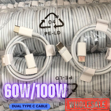 60W/100W Type C To USB C Cable Fast Cord Lot For iPhone16 17 Air 15 Plus Samsung