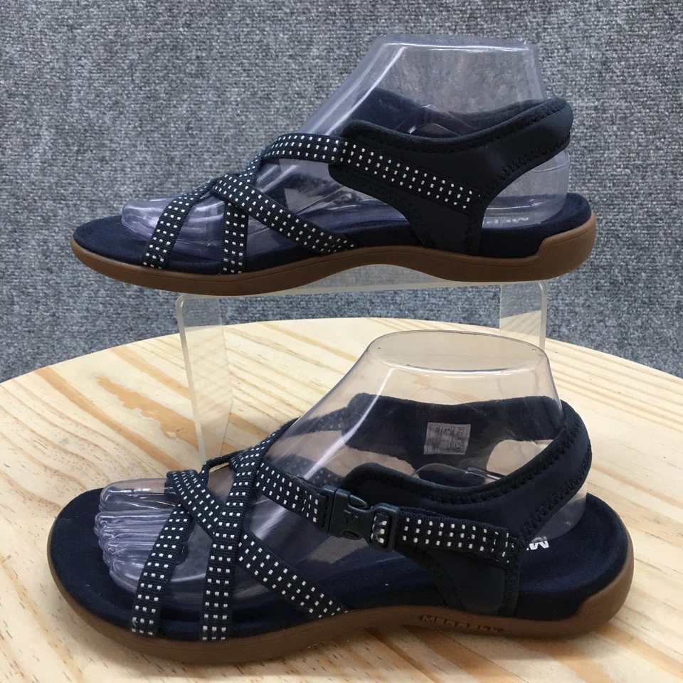 Sandalias Merrell para mujer 8 azul marino Muri celosía tiras con correa cómoda J90552 Foto 2 de 4
