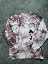 Carhartt WIP L/S Tab Long Sleeve T-Shirt Men’s M  Tie-Dye Malaga/Black Rare