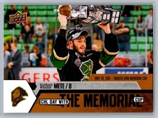 2018 Upper Deck Fall Expo #DC-5 Victor Mete London Knights Day with the Cup