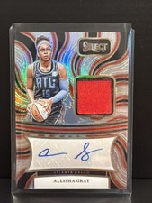 2025 Panini Select WNBA Auto Mem Prizm Allisha Gray Atlanta Dream