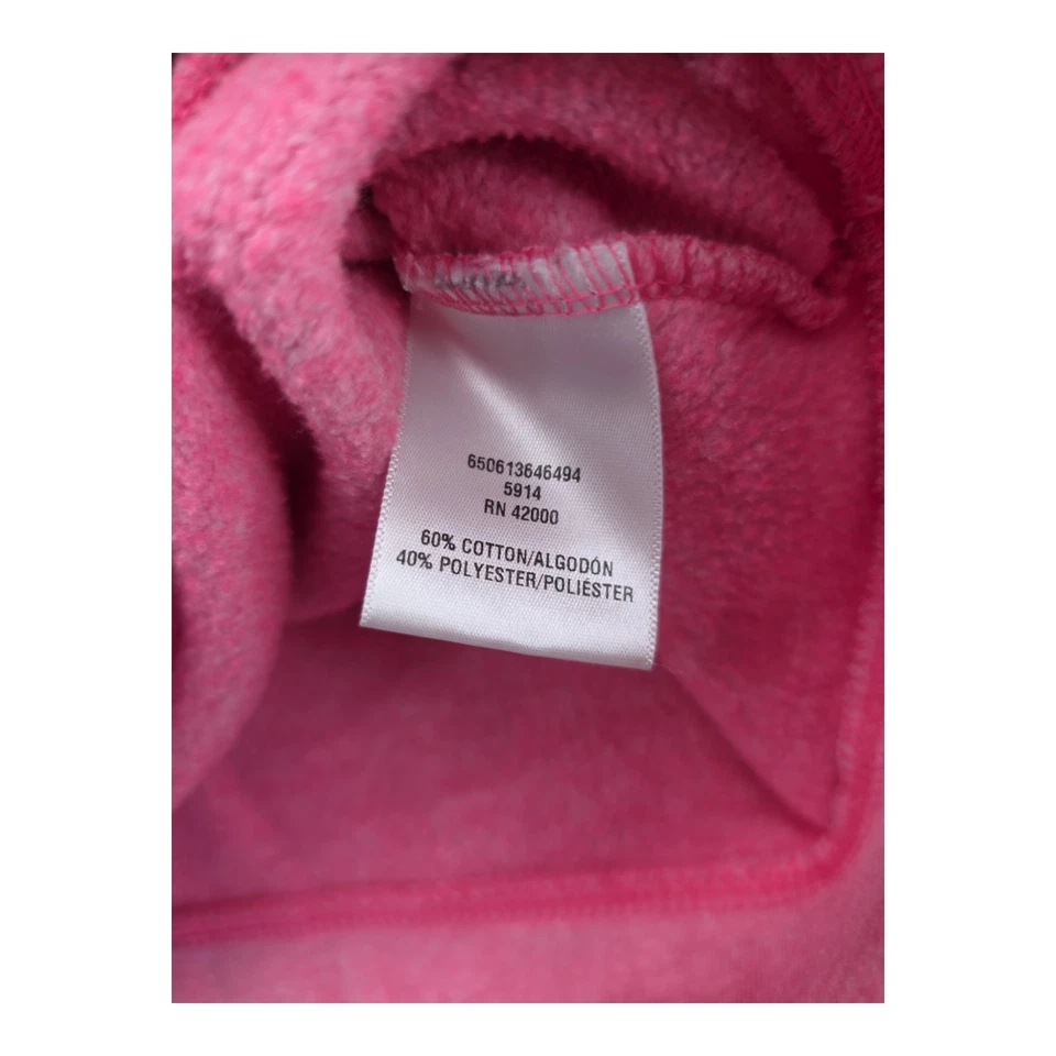 Sudadera Everlast Sport Para Mujer Rosa Manga Larga 60/40 Algodón Poli Talla Grande Foto 4 de 4