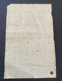 1749 AMERICAN COLONIAL MANUSCRIPT DEED NORWICH CT. JOHN BURNUM to J. JONES