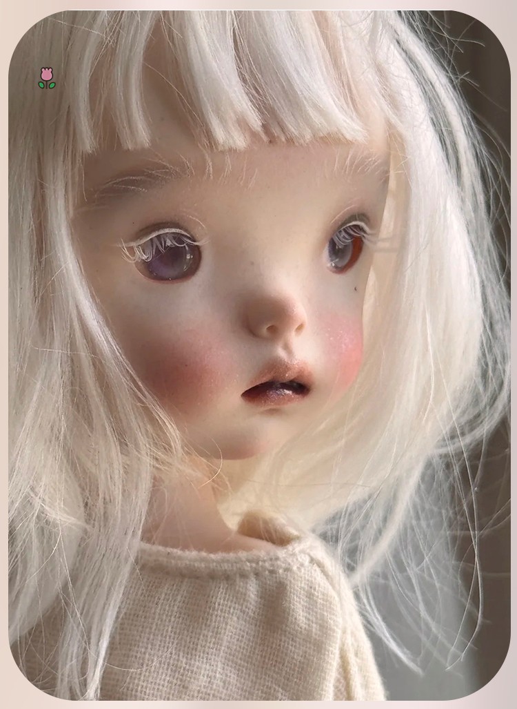 Landoudou 1/6 BJD Doll Resin Joint Bare Doll Eyes Face Makeup Girl Doll Gift Toy