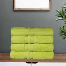 Ultra Soft Cotton Absorbent Solid Assorted Soft 500 GSM 4-Piece Bath Towel Set