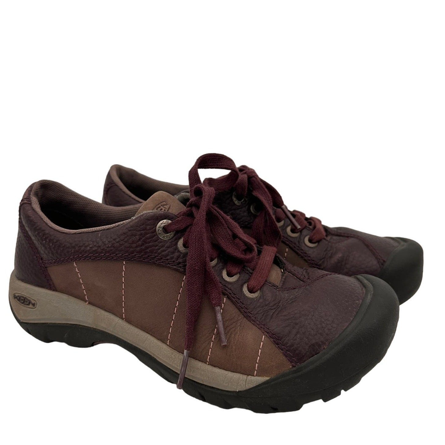 Scarpe Oxford Keen donna viola in pelle Presidio casual stringate taglia 6