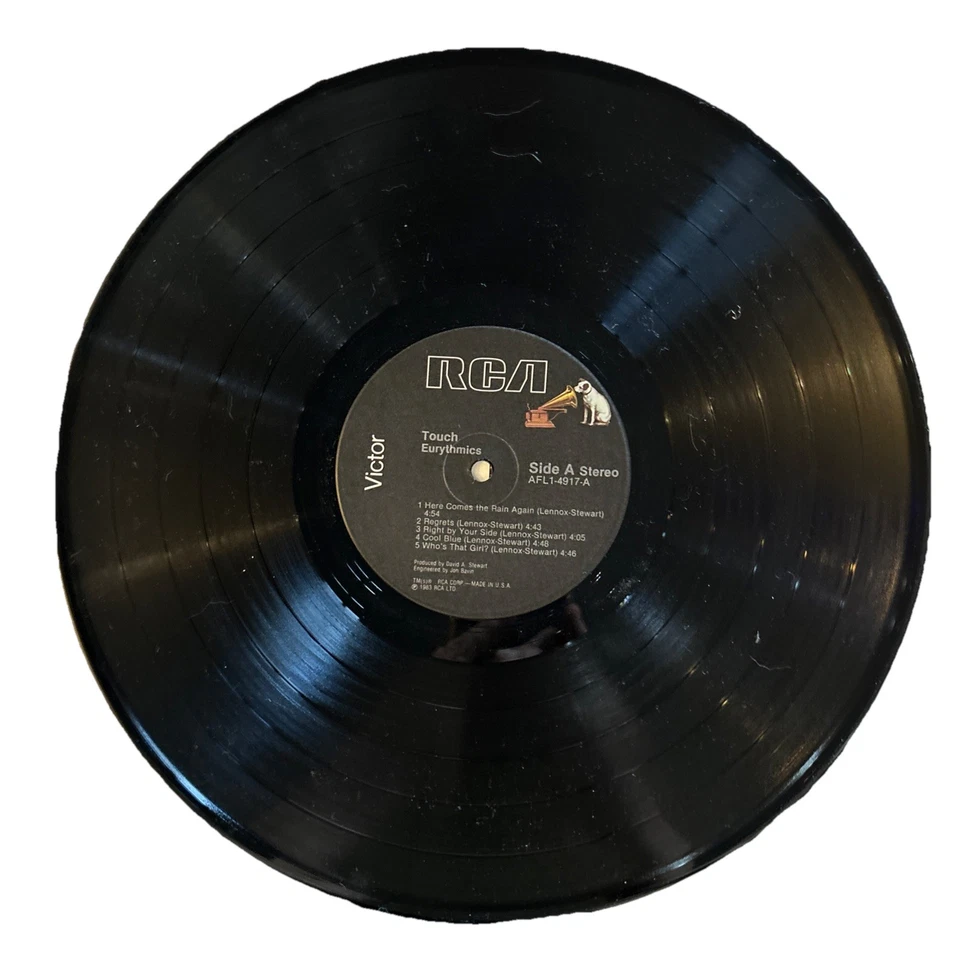 Eurythmics: Touch, Vintage LP, 1983 Annie Lennox Dave Stewart Vinyl New Wave - Image 3 of 4