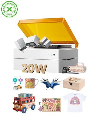 (Refurbished)xTool M1 Ultra 20W Laser Engraver, 3-in-1 Machine, Rotary Bundle