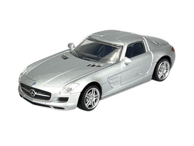 RASTAR MERCEDES-BENZ SLS AMG SILVER 1:43 DIE CAST METAL MODEL NEW IN BOX 58100