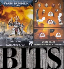 Warhammer 40K Space Marine White Scars KOR'SARRO KHAN & UPGRADE SPRUE Bit Bits