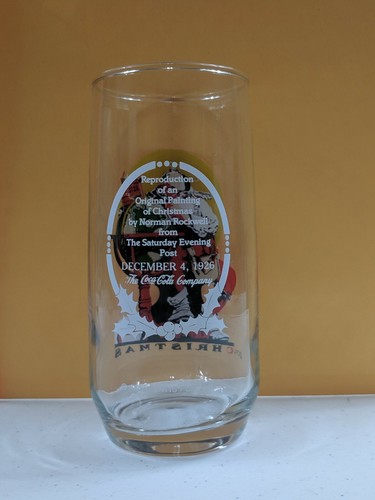 Vintage Coca Cola Norman Rockwell Santa Glasses Christmas Coke 6" 1920 1922 1926 - Picture 9 of 10