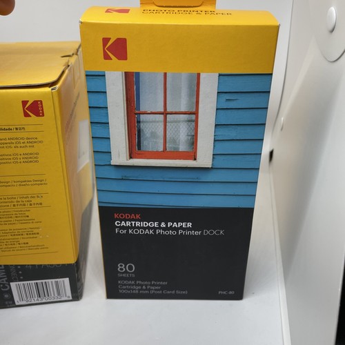 Kodak Instant Dock Printer PD460- WITH PAPER- 4" x 6" Prints-80 Sheets*New - Afbeelding 10 van 11