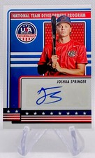 2023 USA Stars & Stripes Joshua Springer National Team Development Auto #NTDP-JS