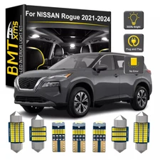 10pcs Interior LED Light Bulbs License Plate For Nissan Rogue 2021-2024 4 Color